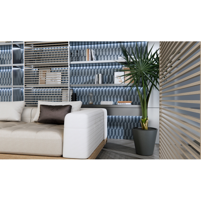 PLURIFY - 3X8 FEATHER, SKY, GLOSSY